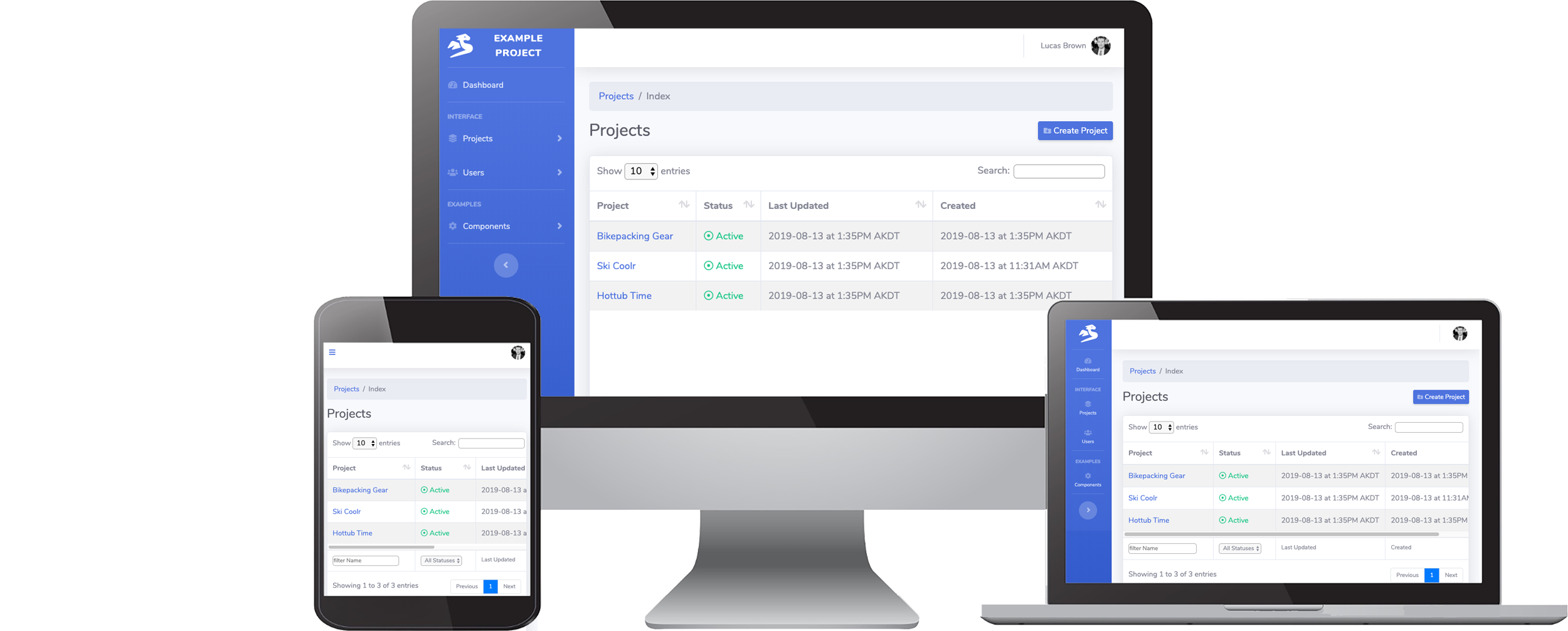 Go boilerplate code for responsive web app